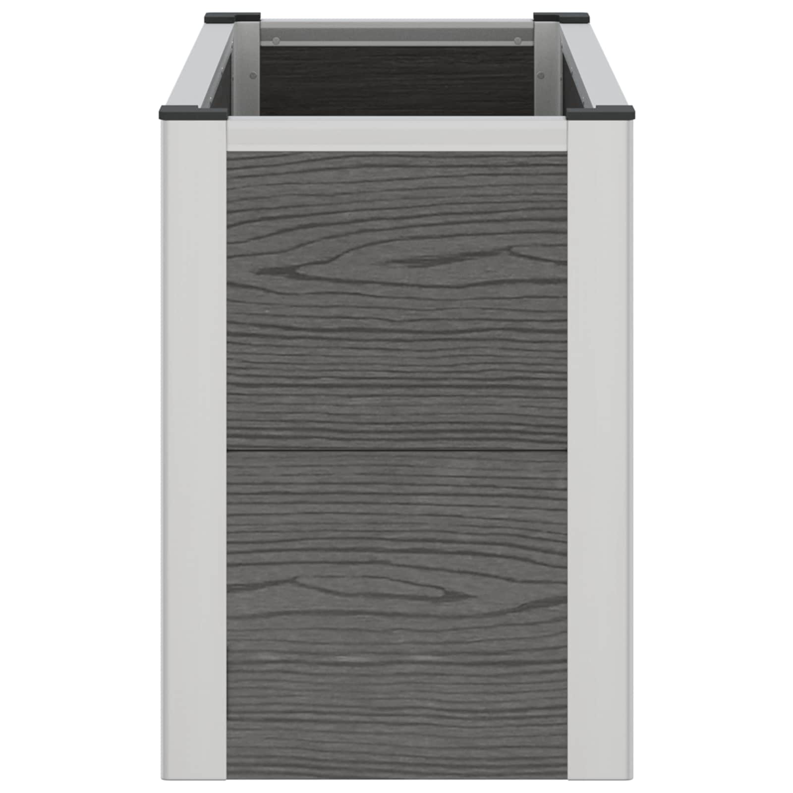 vidaXL Podniesiona rabata ogrodowa Szary 75 x 30 x 42 cm