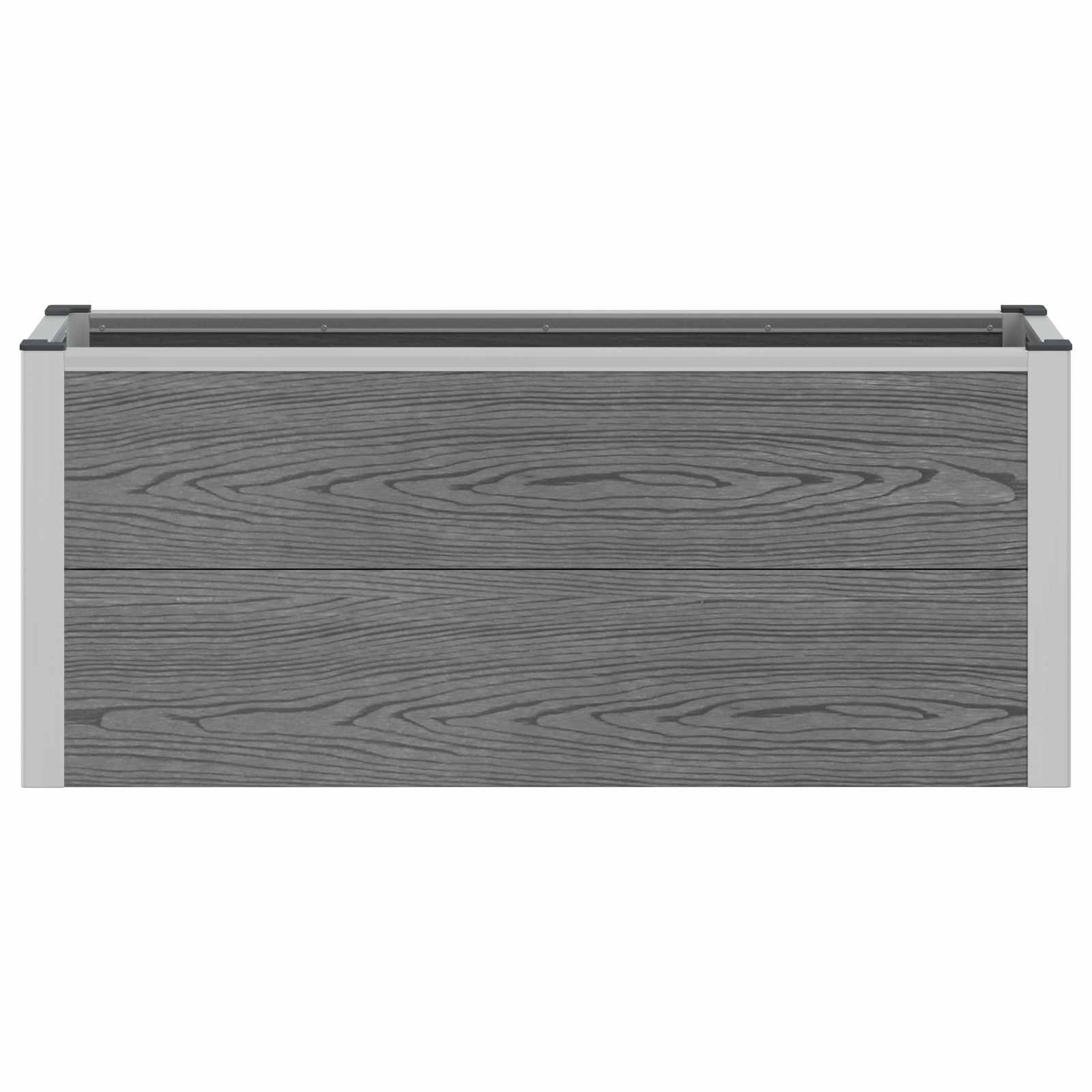 vidaXL Podniesiona rabata ogrodowa Szary 100 x 30 x 42 cm