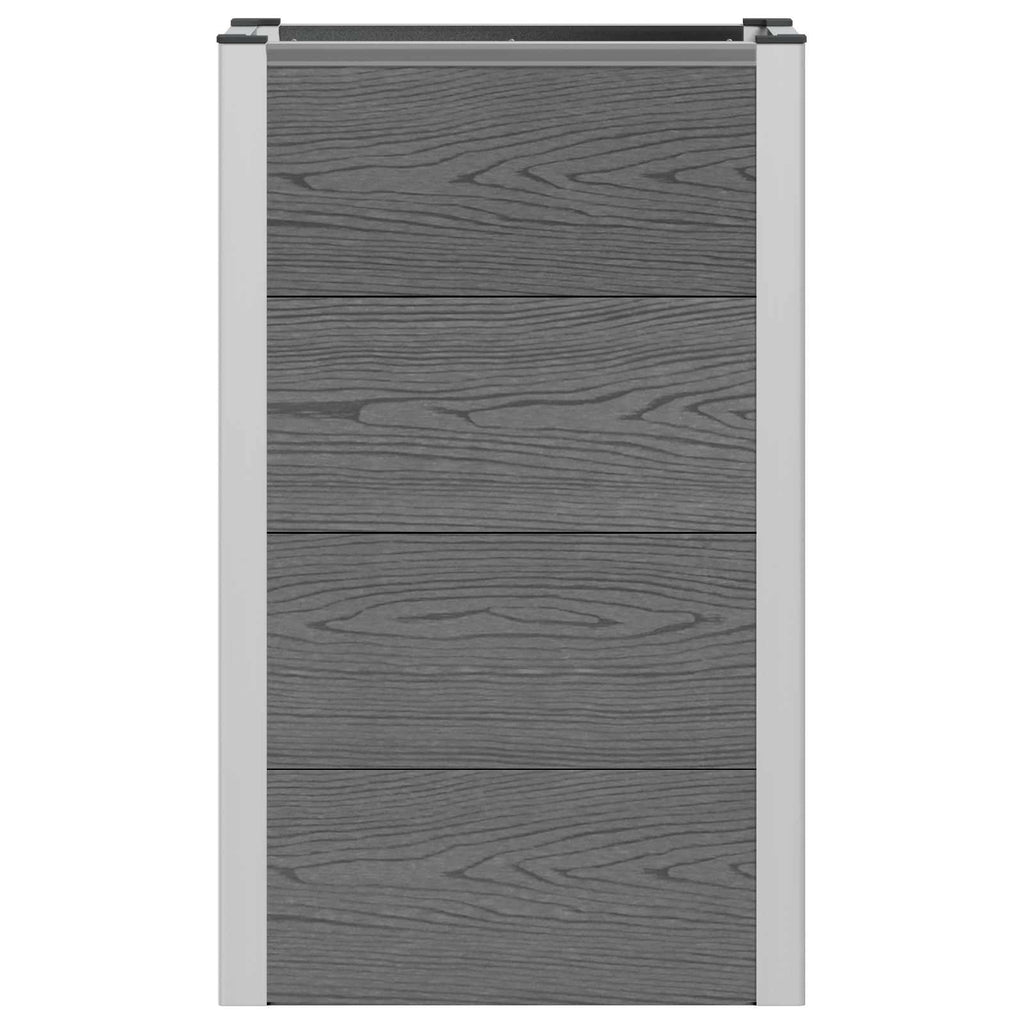 vidaXL Podniesiona rabata ogrodowa Szary 50 x 30 x 82 cm