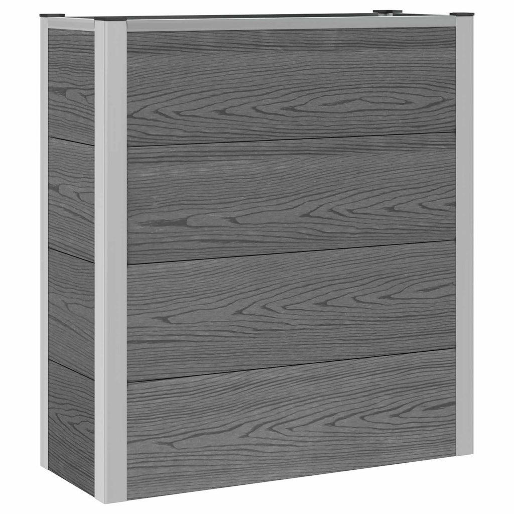vidaXL Podniesiona rabata ogrodowa Szary 75 x 30 x 82 cm