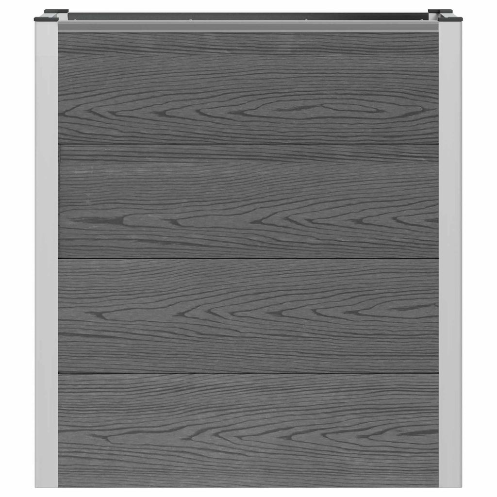 vidaXL Podniesiona rabata ogrodowa Szary 75 x 30 x 82 cm