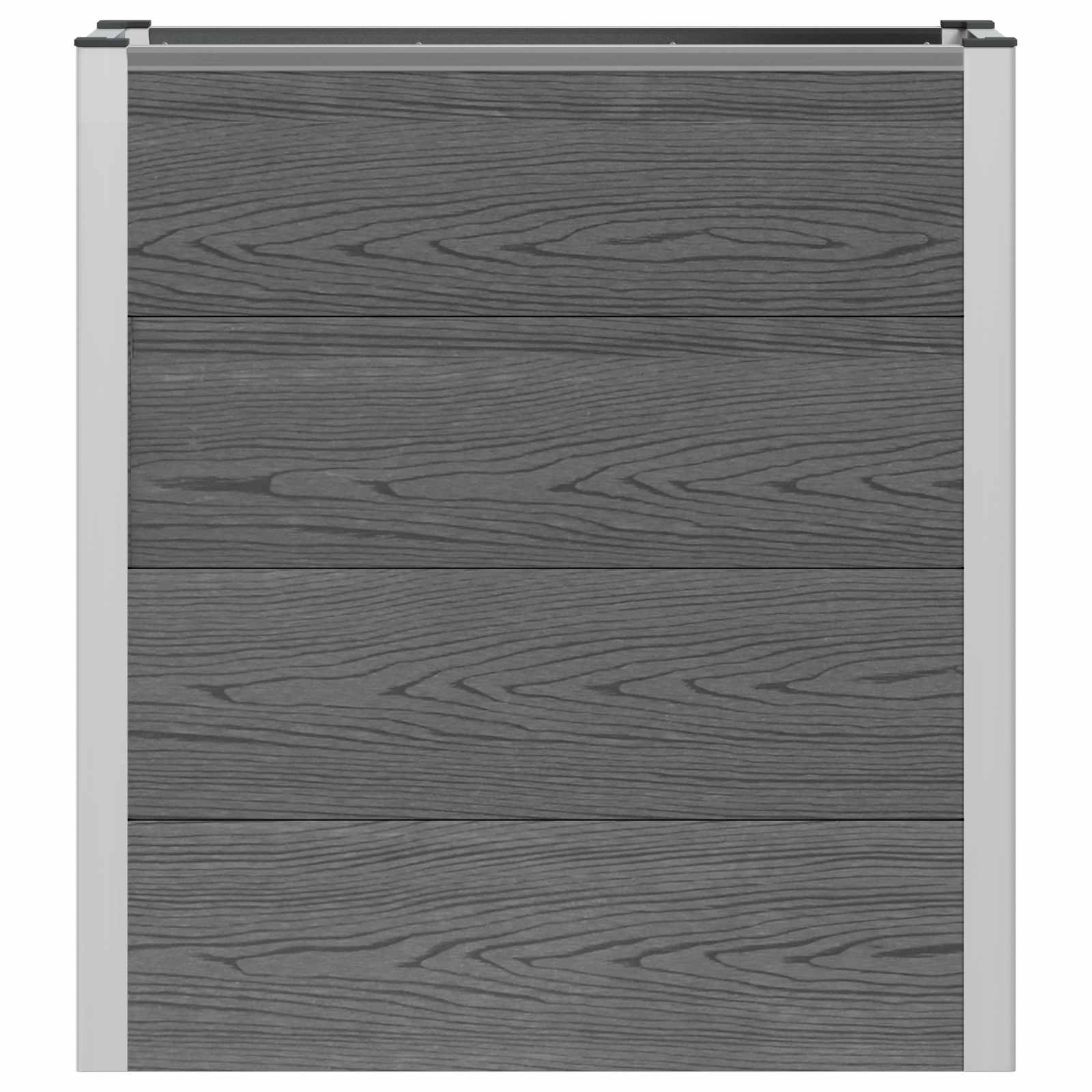 vidaXL Podniesiona rabata ogrodowa Szary 75 x 30 x 82 cm