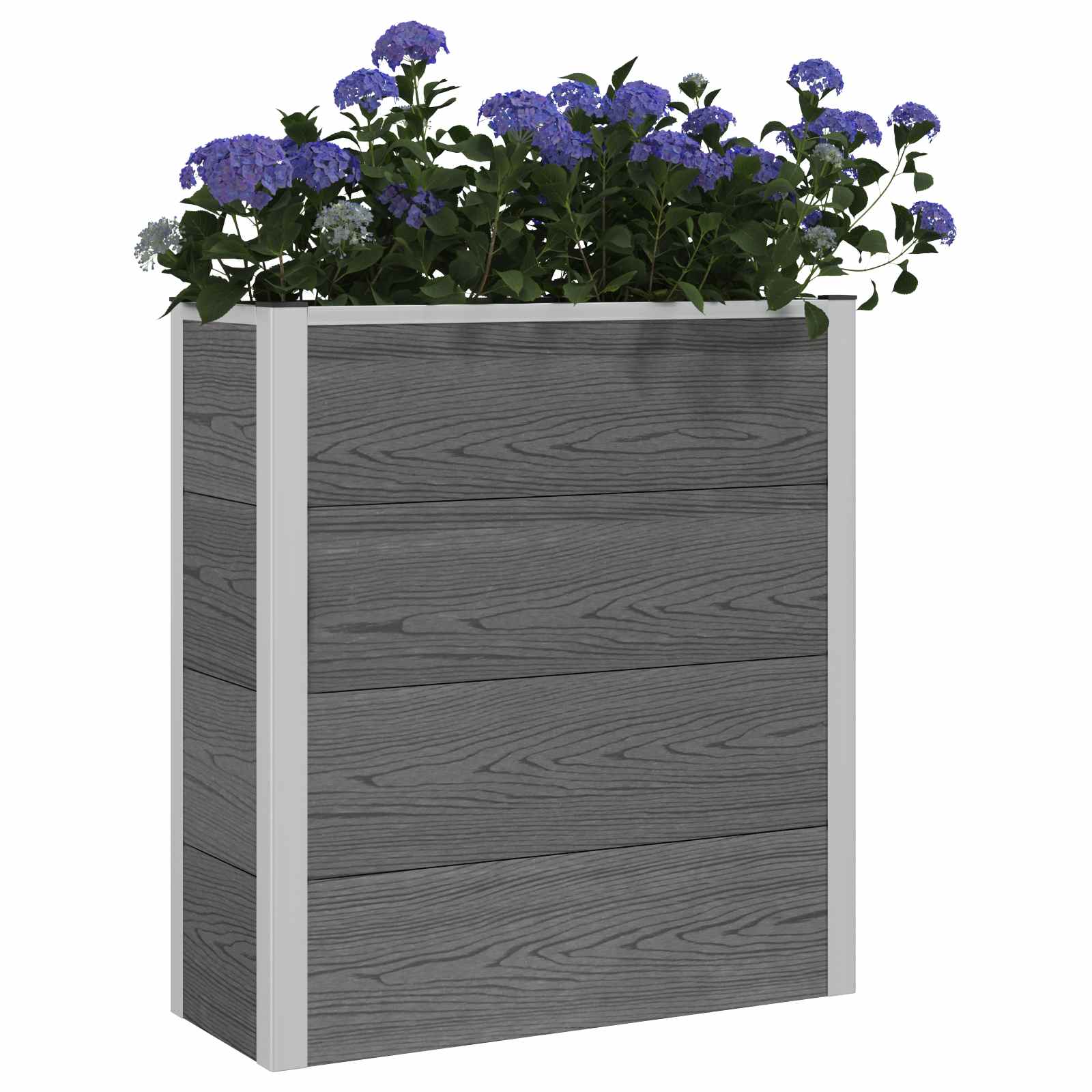 vidaXL Podniesiona rabata ogrodowa Szary 75 x 30 x 82 cm