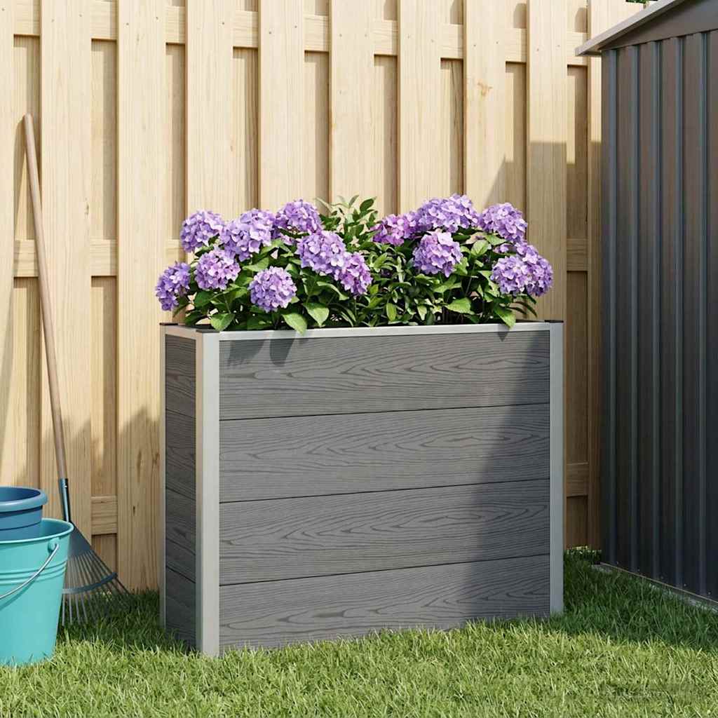 vidaXL Podniesiona rabata ogrodowa Szary 100 x 30 x 82 cm
