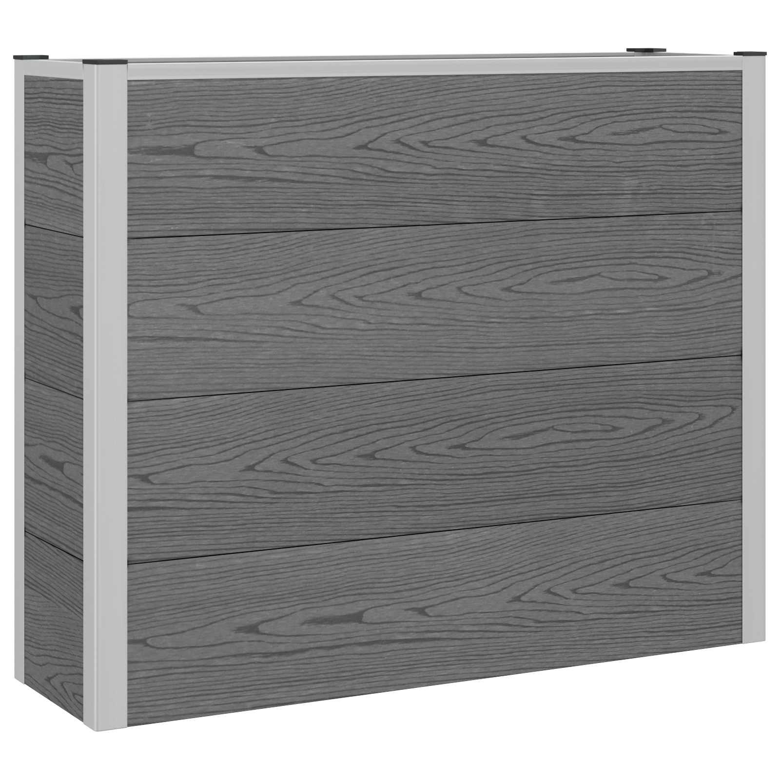 vidaXL Podniesiona rabata ogrodowa Szary 100 x 30 x 82 cm