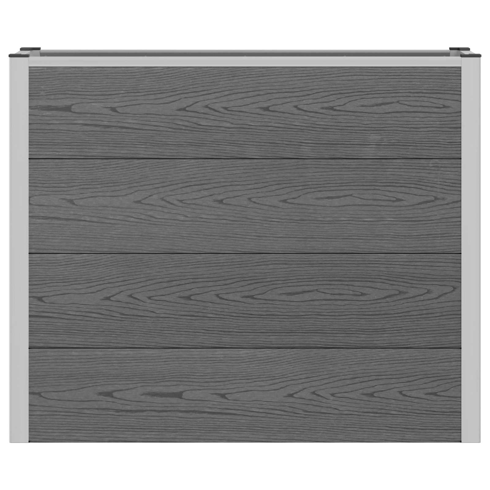 vidaXL Podniesiona rabata ogrodowa Szary 100 x 30 x 82 cm