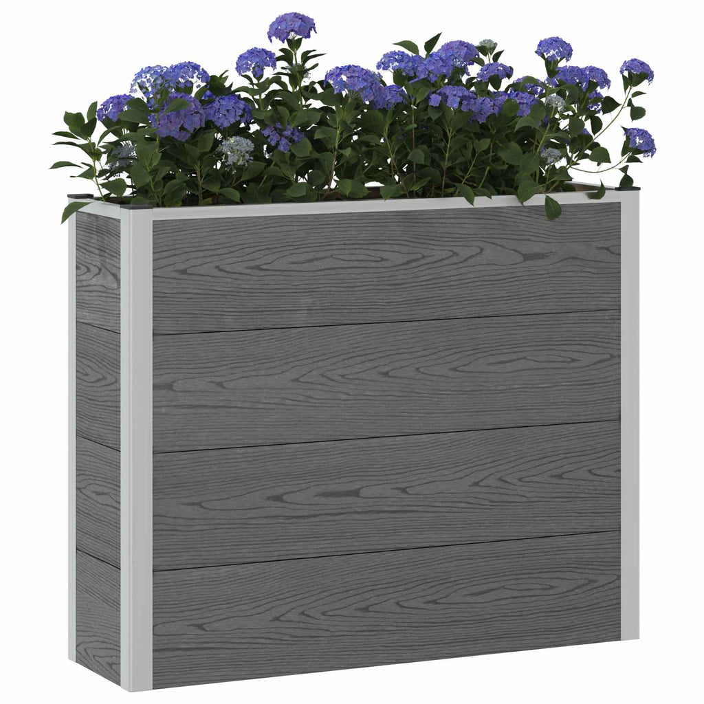 vidaXL Podniesiona rabata ogrodowa Szary 100 x 30 x 82 cm