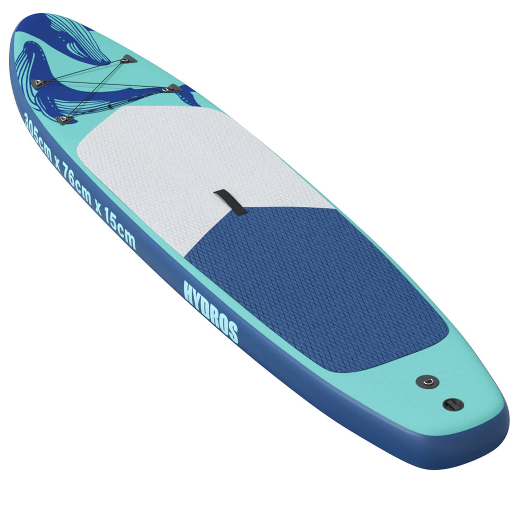 vidaXL Nadmuchiwany Paddle Board HYDROS 305 x 76 x 15 cm Turkusowy dla