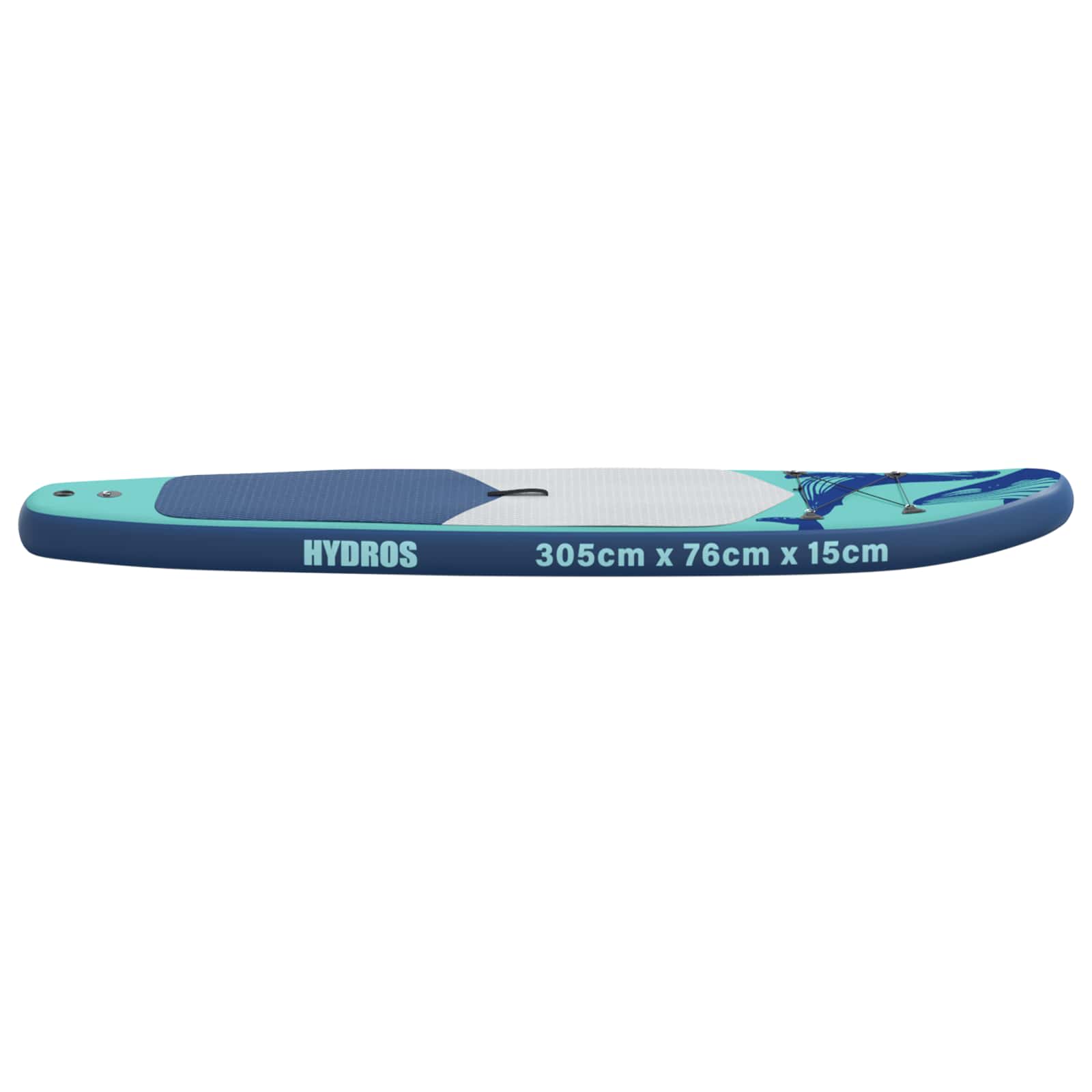 vidaXL Nadmuchiwany Paddle Board HYDROS 305 x 76 x 15 cm Turkusowy dla