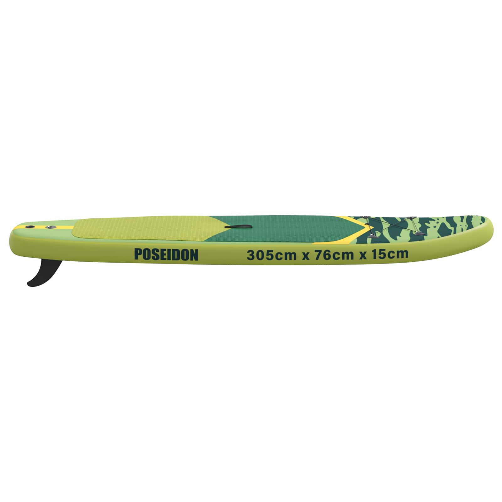 vidaXL Nadmuchiwany Paddle Board POSEIDON 305 x 76 x 15 cm zielony dla