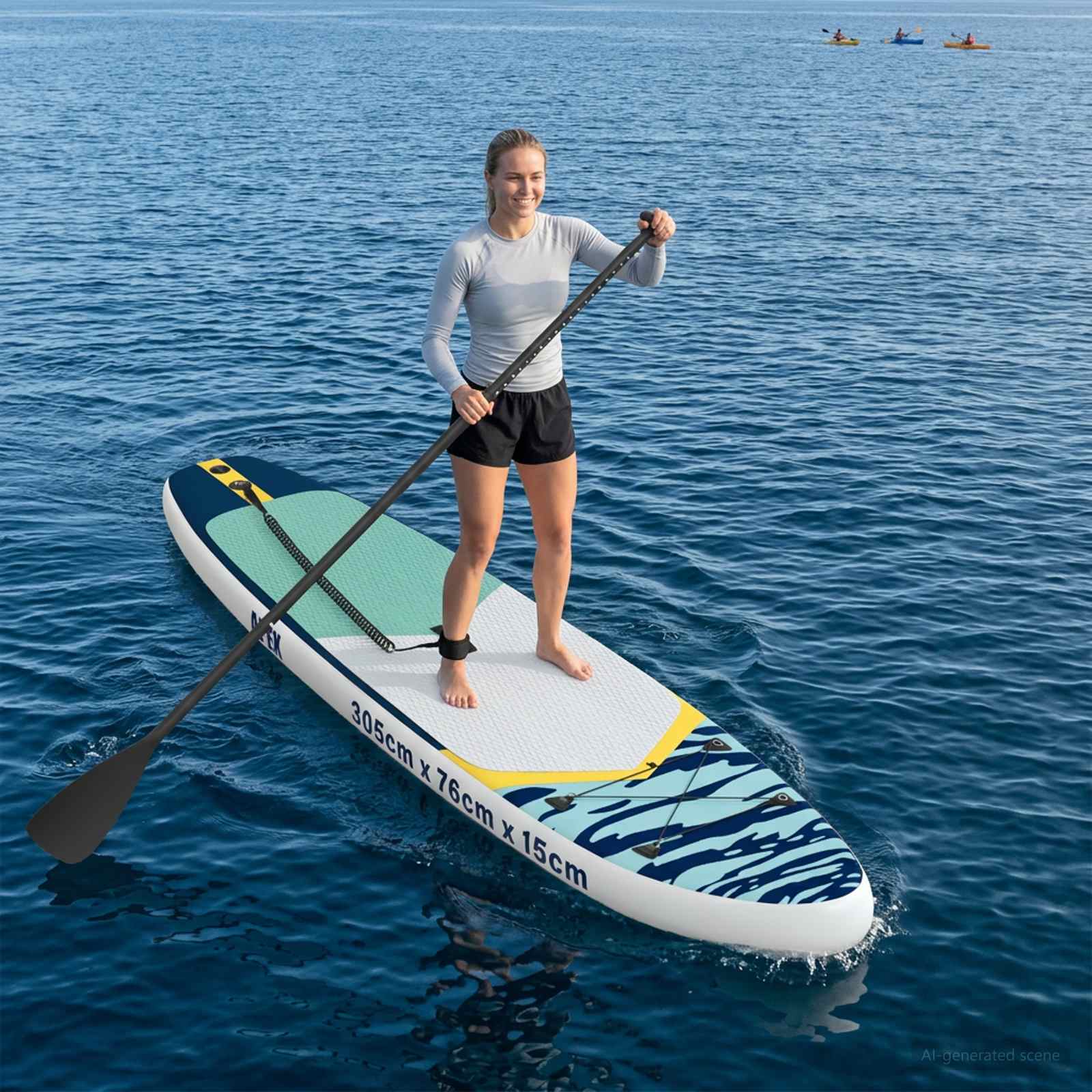 vidaXL Nadmuchiwany Paddle Board APEX 305 x 76 x 15 cm niebieski dla
