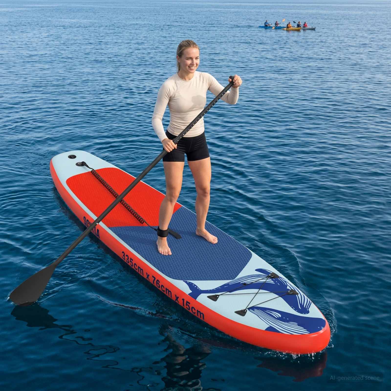 vidaXL Nadmuchiwany Paddle Board SCYLLA 335 x 76 x 15 cm niebieski dla