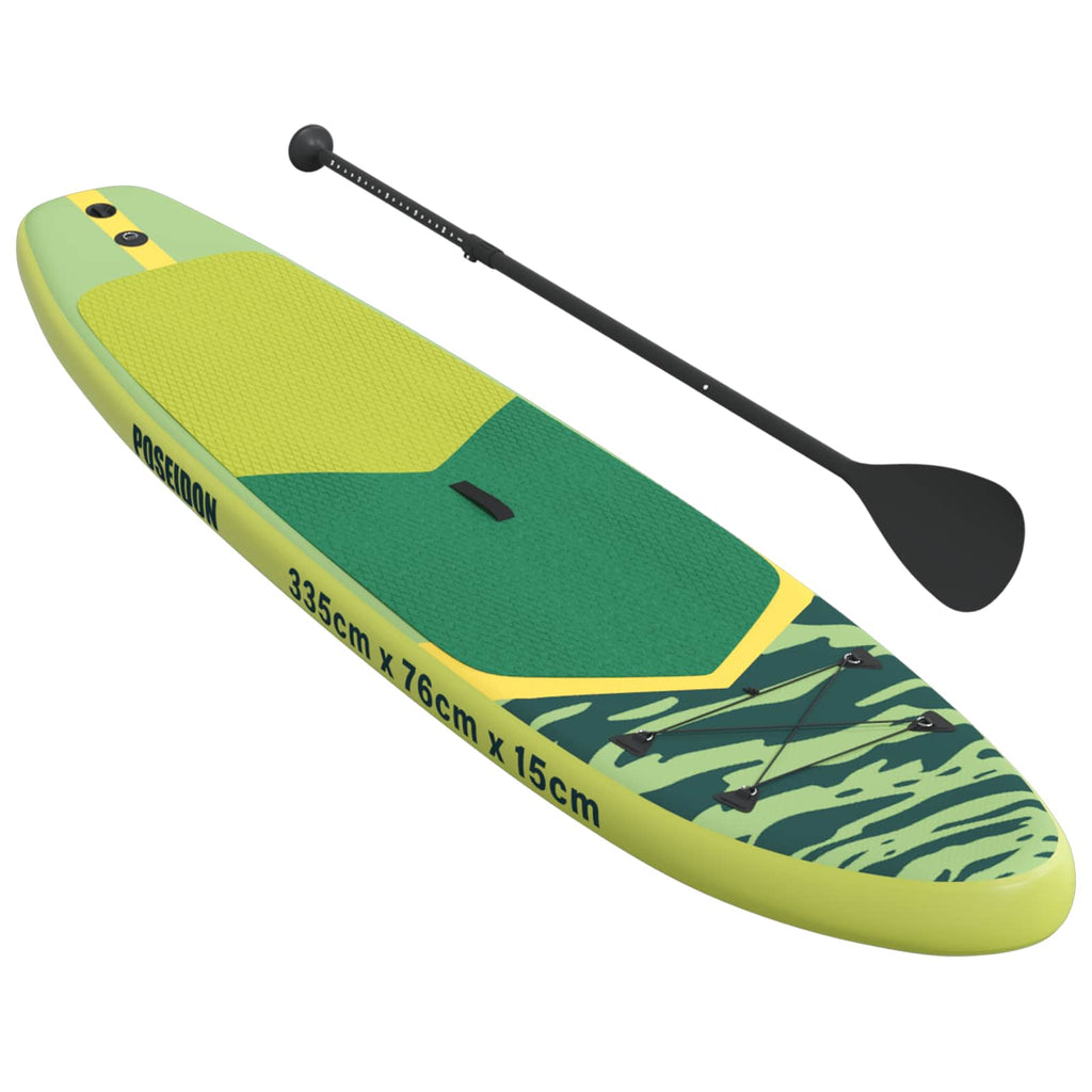 vidaXL Nadmuchiwany Paddle Board POSEIDON Zielony 335 x 76 x 15 cm PVC