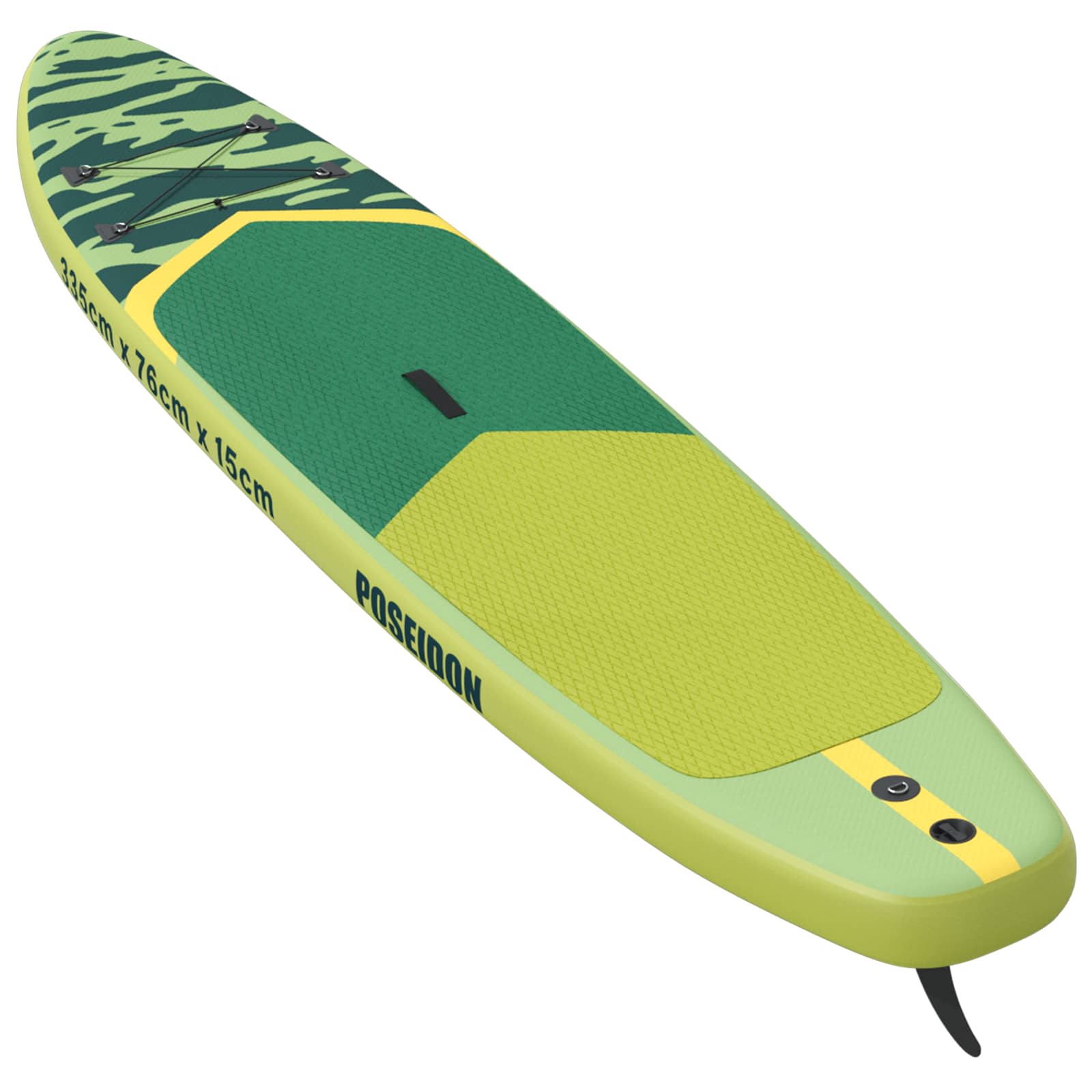 vidaXL Nadmuchiwany Paddle Board POSEIDON Zielony 335 x 76 x 15 cm PVC