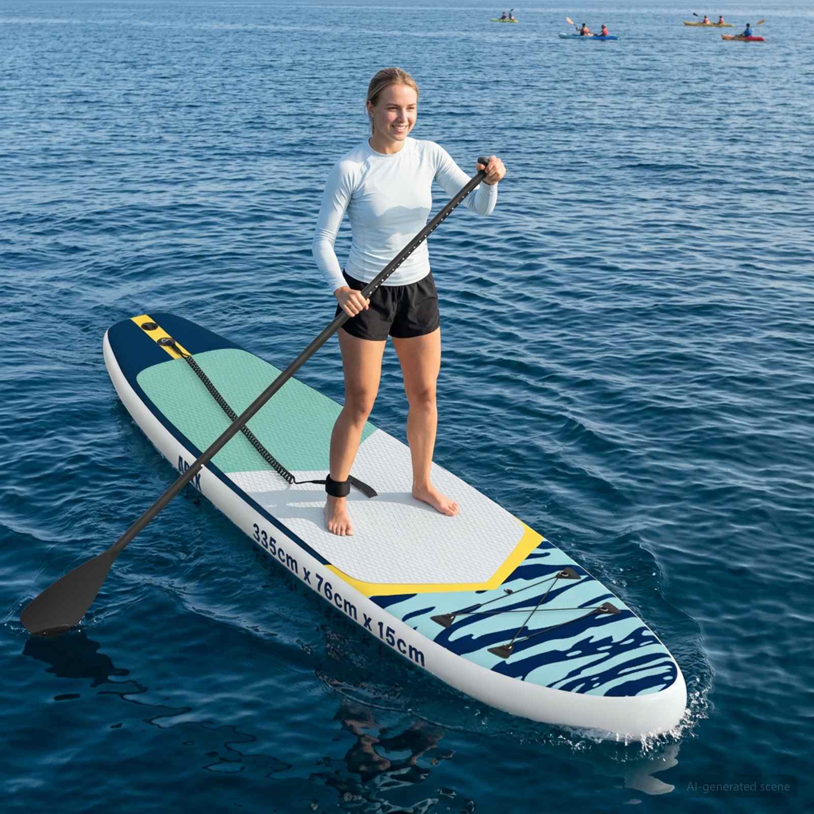 vidaXL Nadmuchiwany Paddle Board APEX 335 x 76 x 15 cm niebieski dla