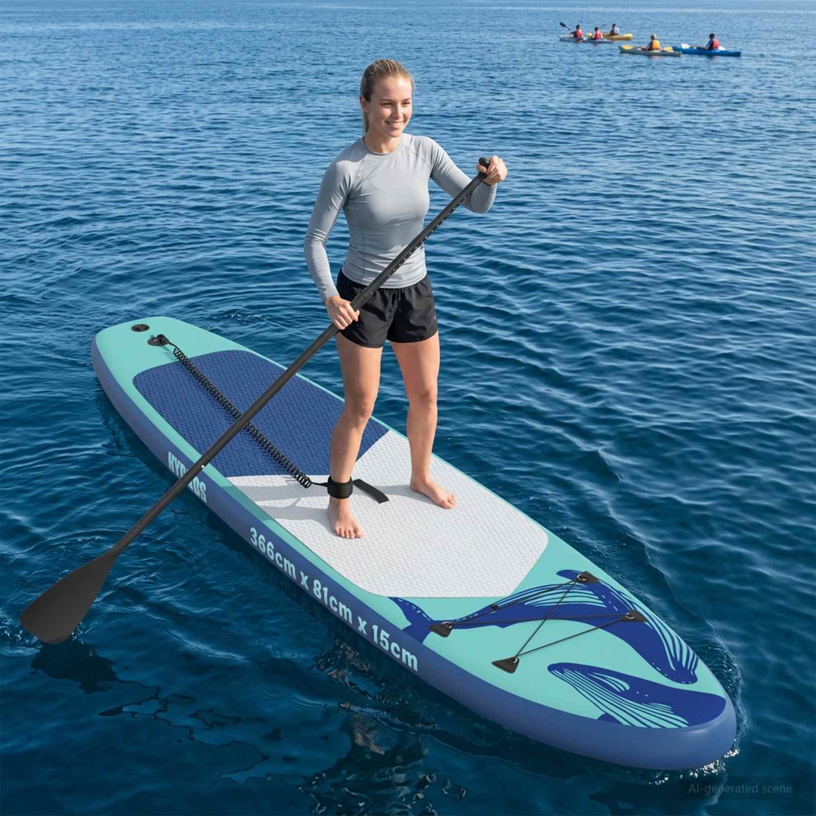 vidaXL Nadmuchiwana deska do paddleboardingu HYDROS 366 x 81 x 15 cm
