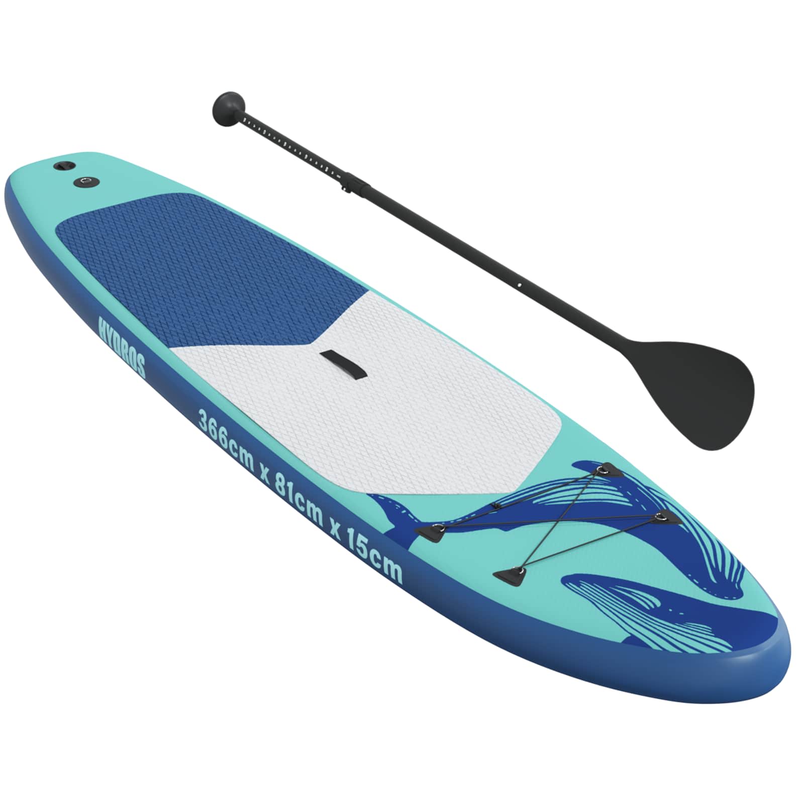 vidaXL Nadmuchiwana deska do paddleboardingu HYDROS 366 x 81 x 15 cm