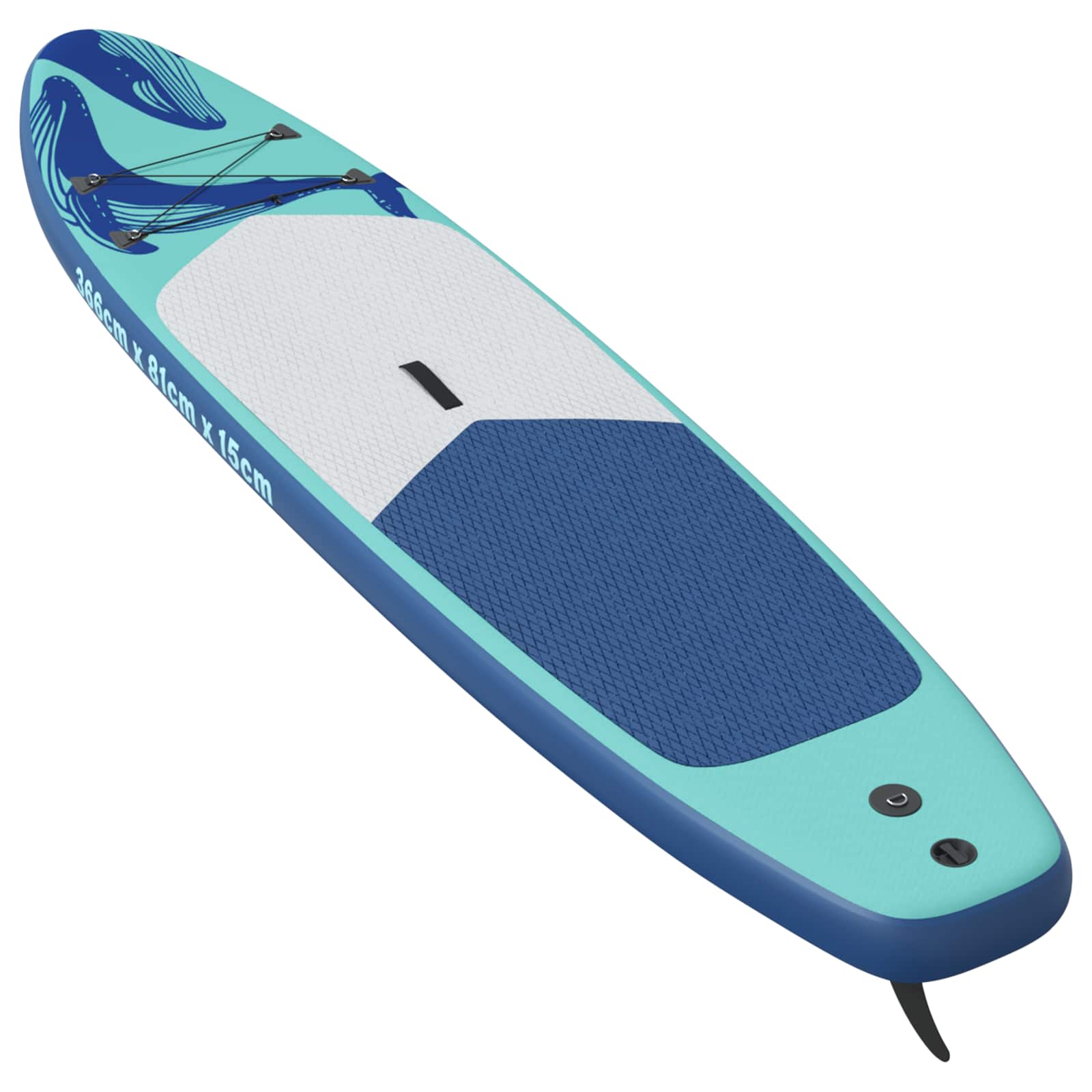 vidaXL Nadmuchiwana deska do paddleboardingu HYDROS 366 x 81 x 15 cm