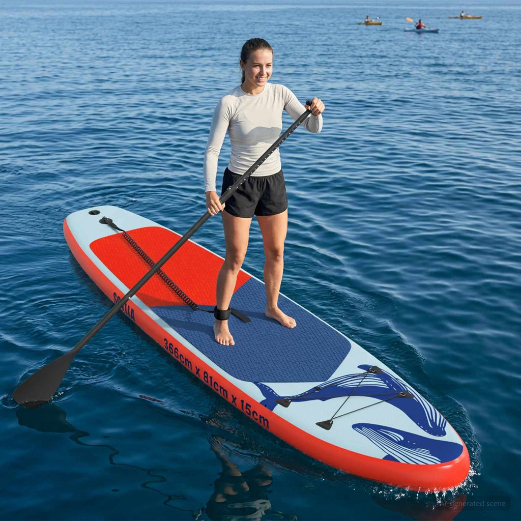 vidaXL Nadmuchiwany Paddle Board SCYLLA 366 x 81 x 15 cm niebieski dla