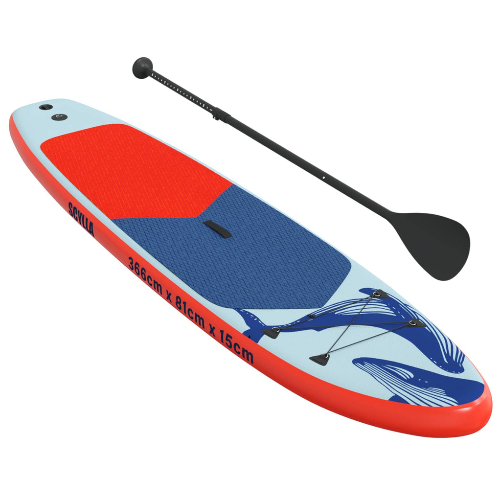 vidaXL Nadmuchiwany Paddle Board SCYLLA 366 x 81 x 15 cm niebieski dla