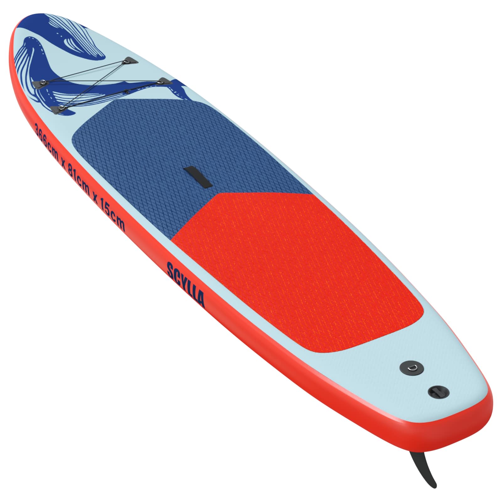 vidaXL Nadmuchiwany Paddle Board SCYLLA 366 x 81 x 15 cm niebieski dla