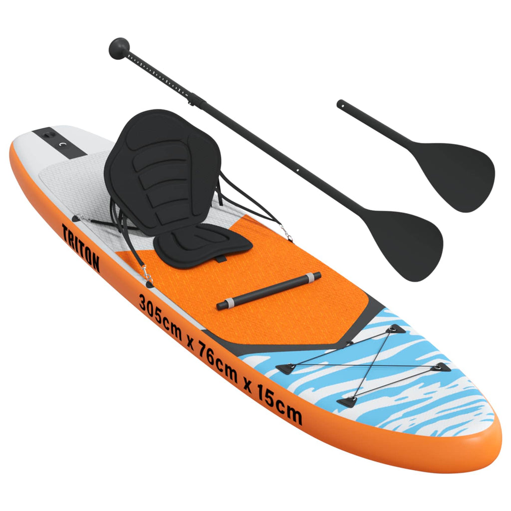 vidaXL Deska SUP z siedziskiem 2-w-1 TRITON 305 x 76 x 15 cm niebieski