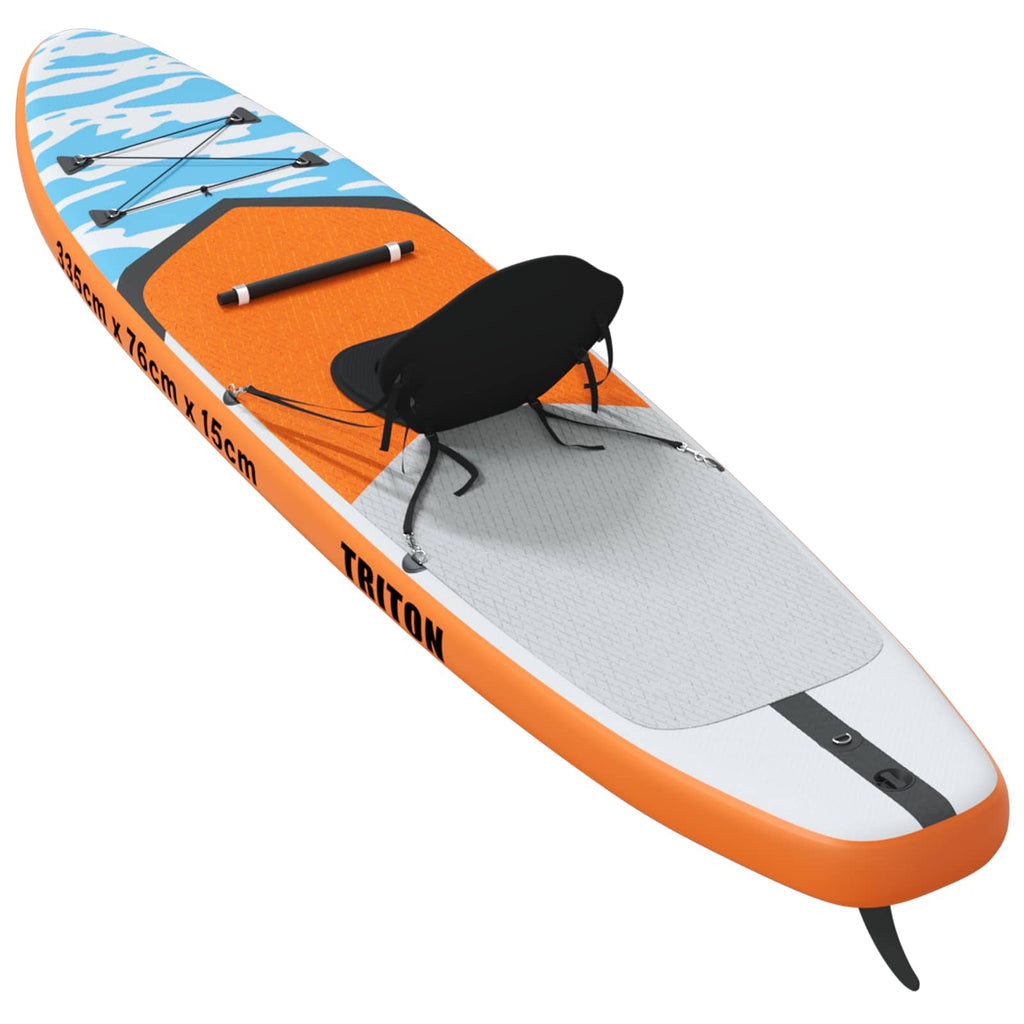 vidaXL Deska SUP z siedziskiem 2-w-1 TRITON 335 x 76 x 15 cm niebieski