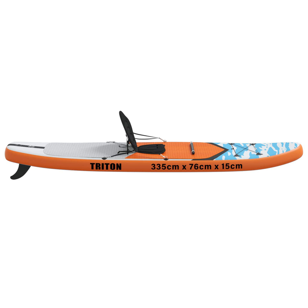 vidaXL Deska SUP z siedziskiem 2-w-1 TRITON 335 x 76 x 15 cm niebieski