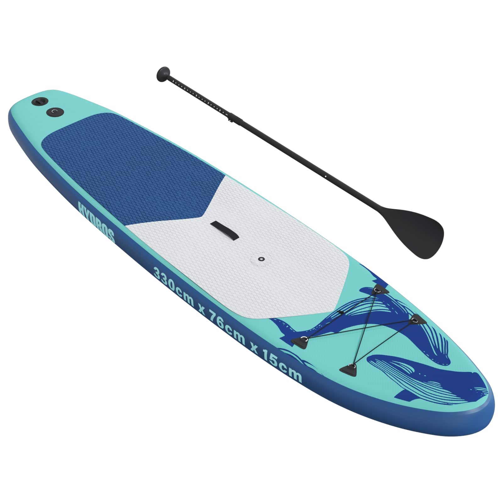 vidaXL Nadmuchiwany deska SUP z żaglem HYDROS 330 x 76 x 15 cm dla