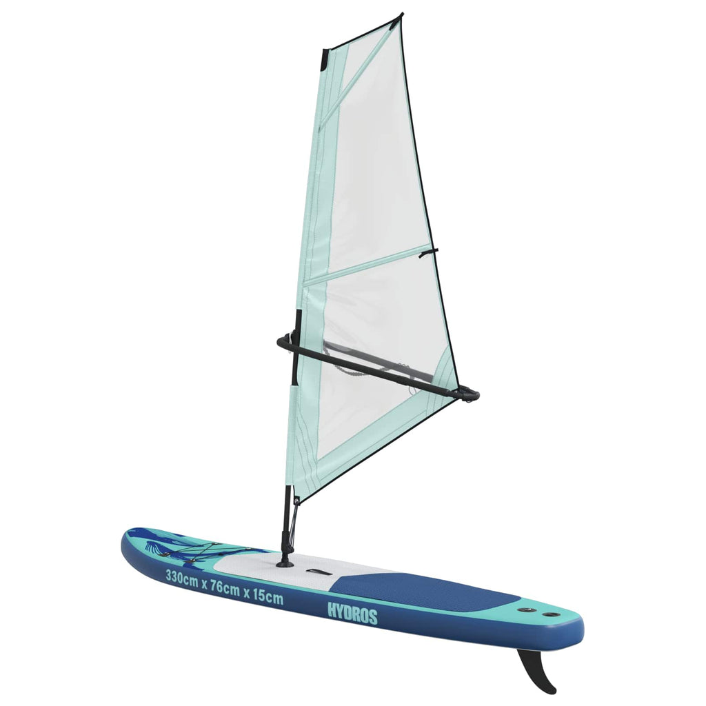vidaXL Nadmuchiwany deska SUP z żaglem HYDROS 330 x 76 x 15 cm dla