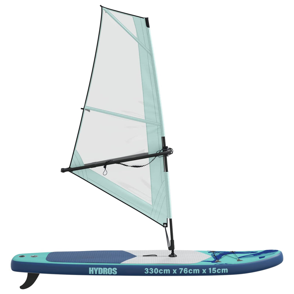 vidaXL Nadmuchiwany deska SUP z żaglem HYDROS 330 x 76 x 15 cm dla