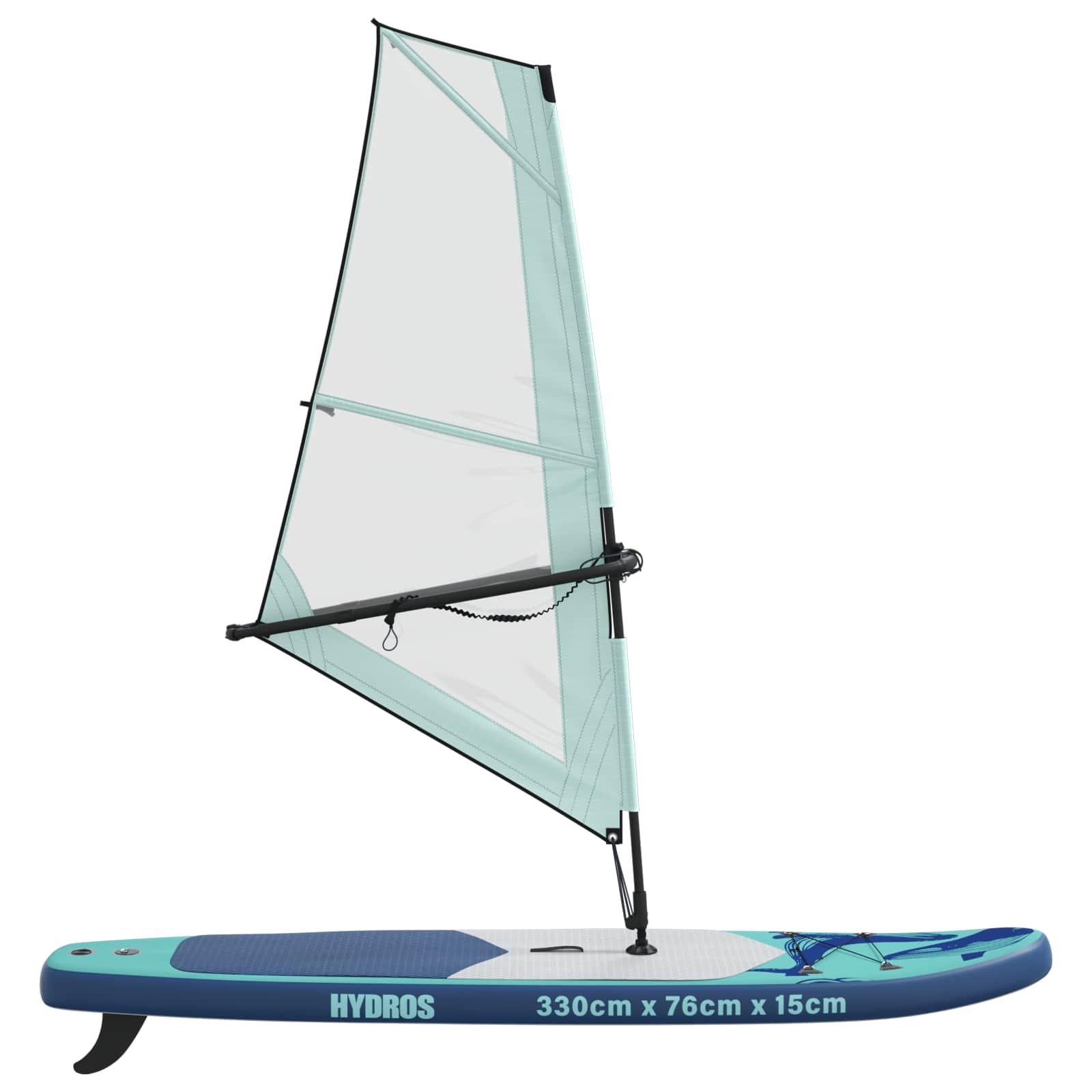 vidaXL Nadmuchiwany deska SUP z żaglem HYDROS 330 x 76 x 15 cm dla