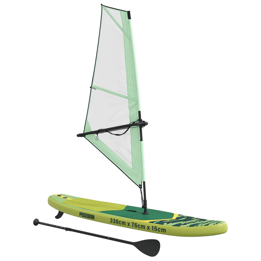 vidaXL Nadmuchiwany deska SUP z żaglem POSEIDON 330 x 76 x 15 cm dla