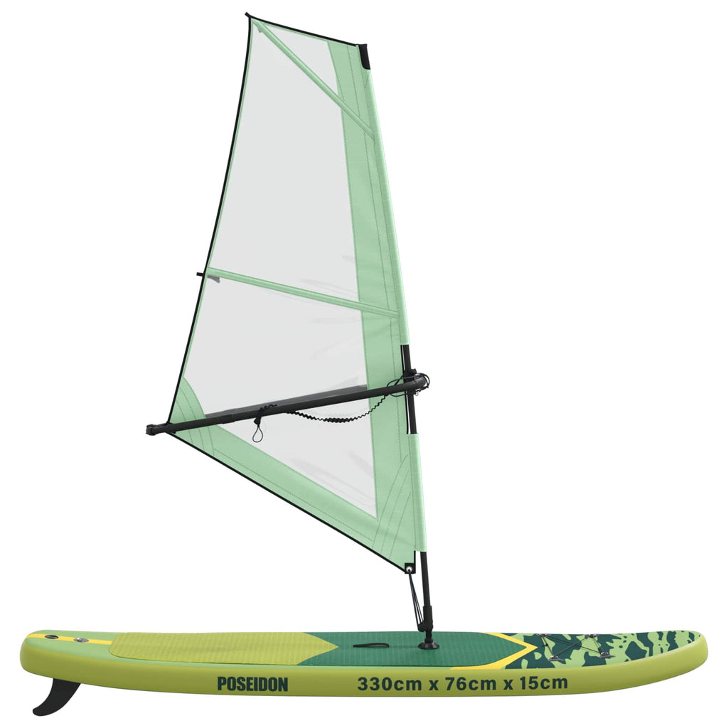 vidaXL Nadmuchiwany deska SUP z żaglem POSEIDON 330 x 76 x 15 cm dla