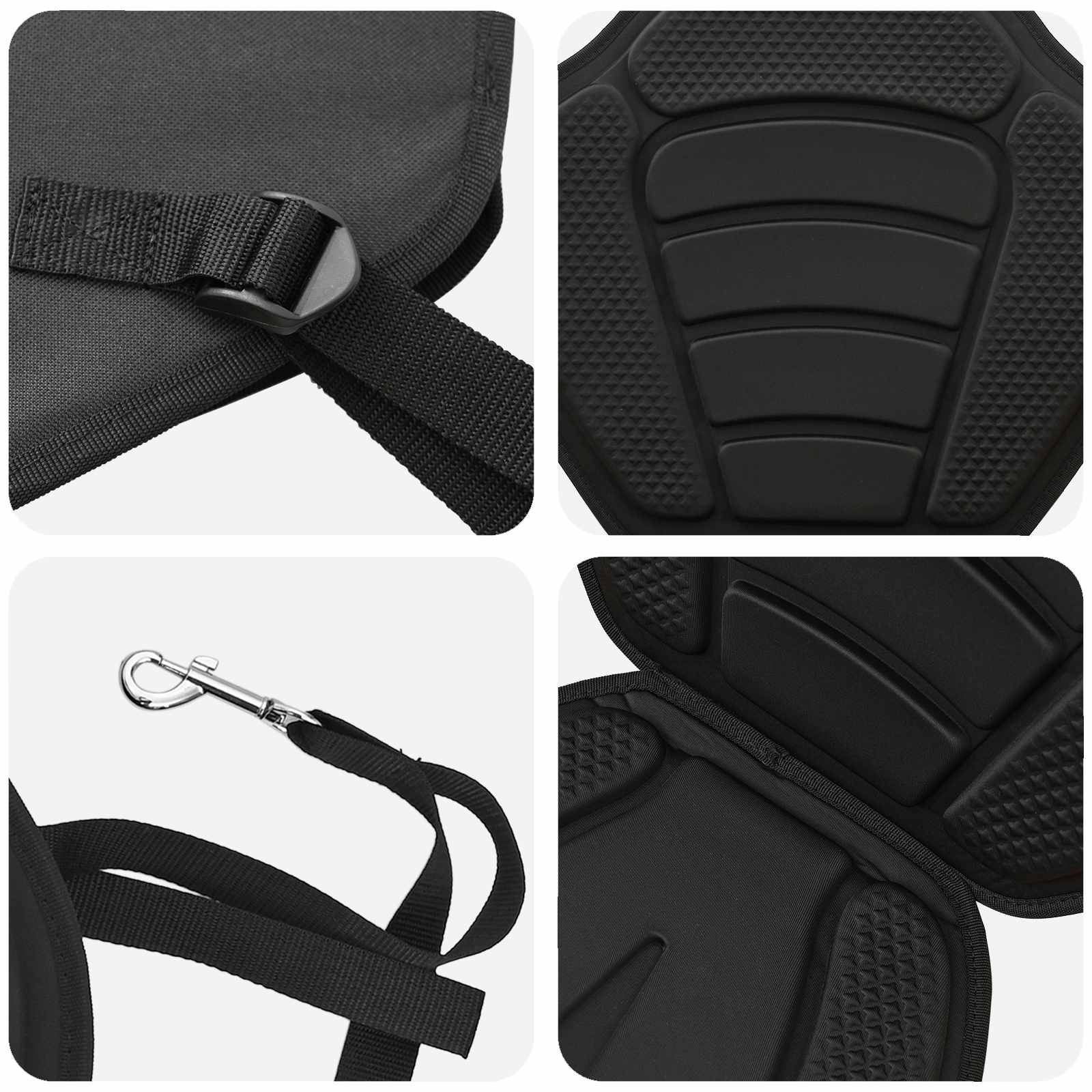 vidaXL Siedzisko do paddle board 52 x 31 x 45 cm Lyocell Czarny