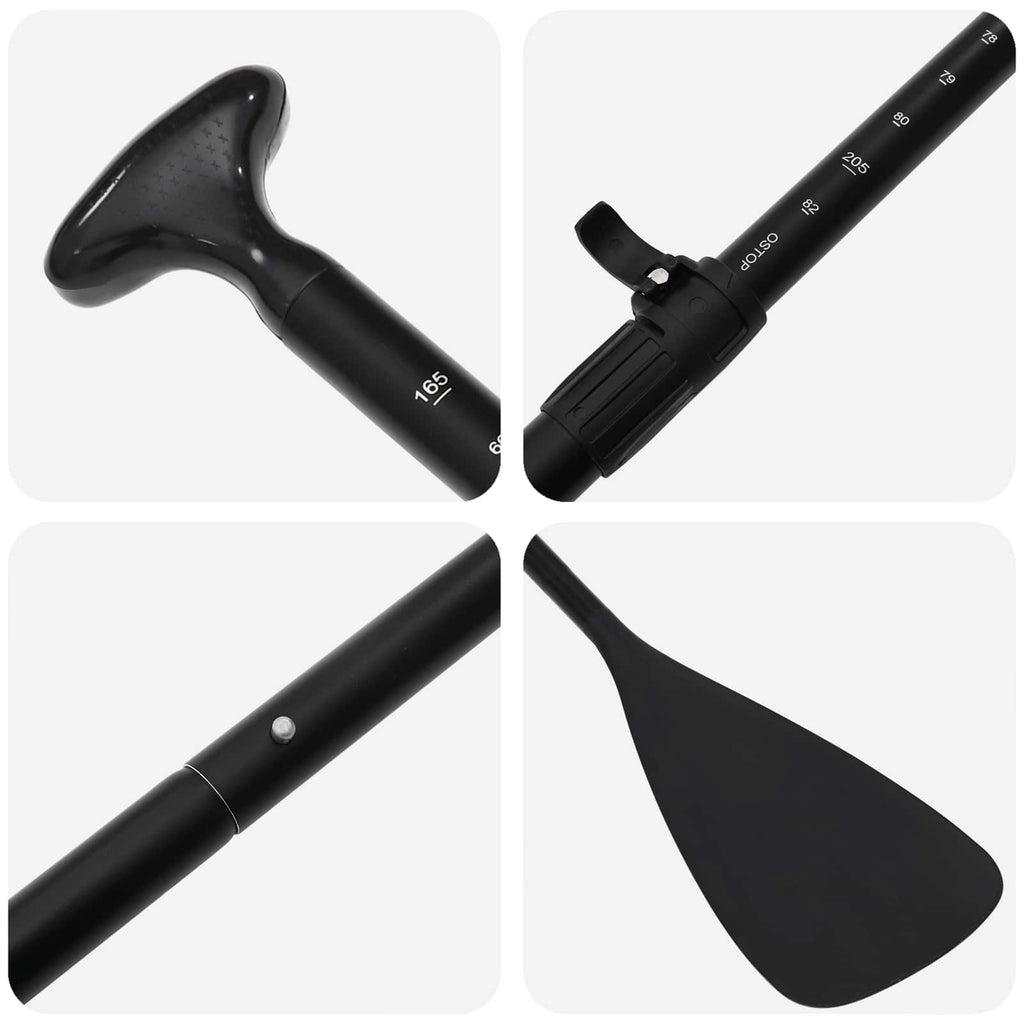 vidaXL 2 w 1 Kajak i SUP Paddle 203 x 19,5 cm Czarny