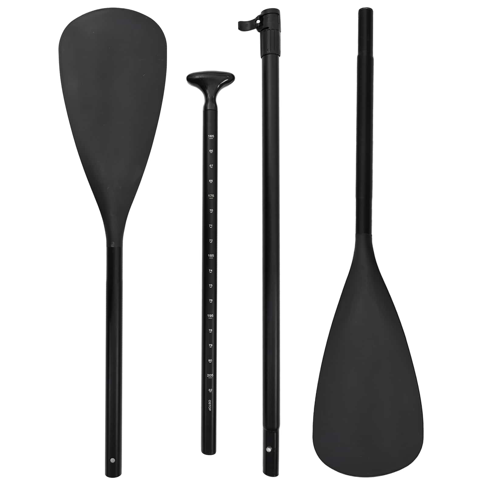 vidaXL 2 w 1 Kajak i SUP Paddle 203 x 19,5 cm Czarny