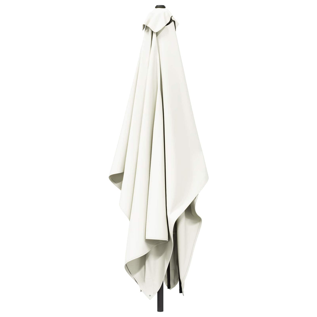 vidaXL Parasolka ogrodowa 200 x 300 cm Poliester Prostokątny kremowy