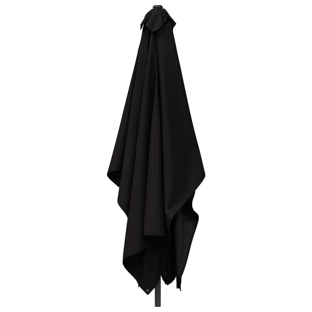 vidaXL Parasolka ogrodowa 200 x 300 cm Poliester Prostokątny Czarny