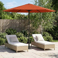 vidaXL Parasolka ogrodowa 230 x 230 cm Poliester Prostokątny terakota