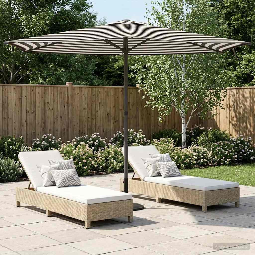 vidaXL Parasolka ogrodowa 270 x 270 cm Poliester Prostokątny