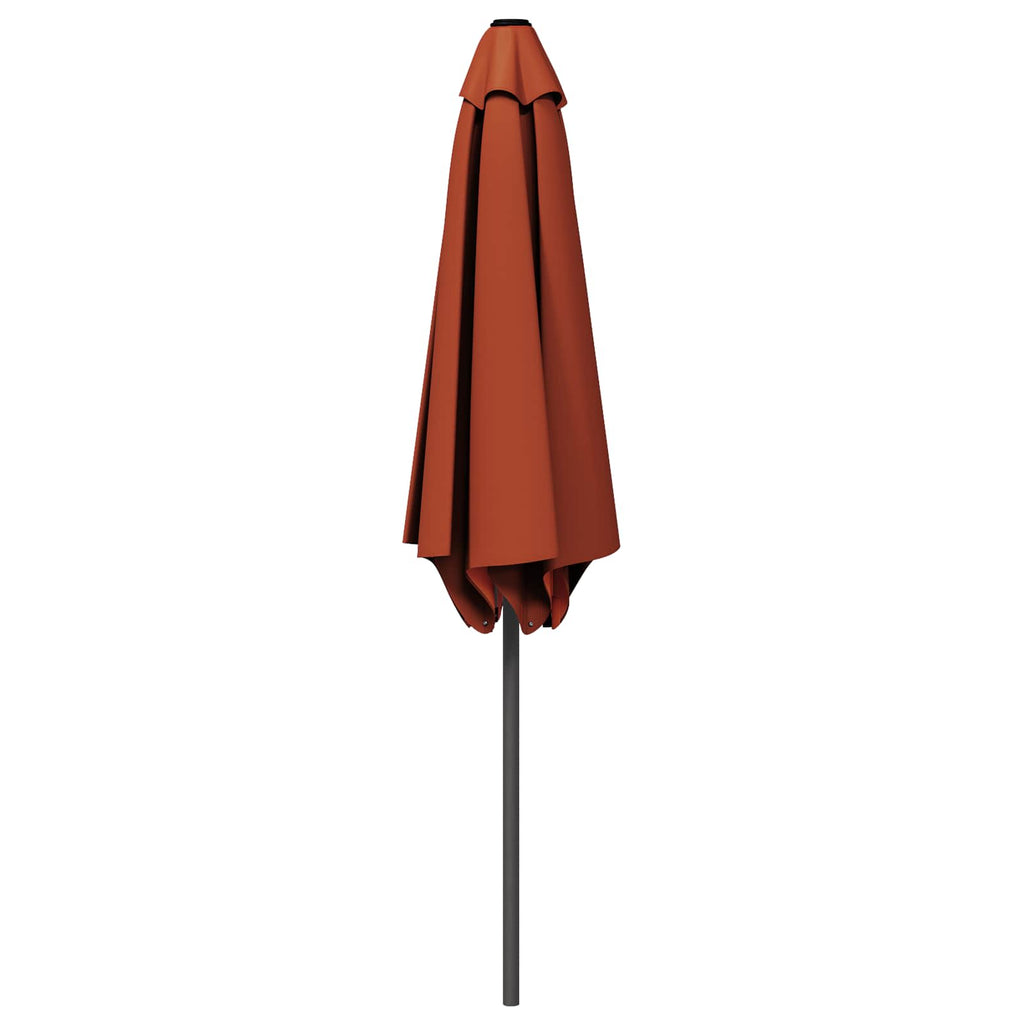 vidaXL Parasolka ogrodowa 300 x 300 cm Poliester Prostokątny terakota