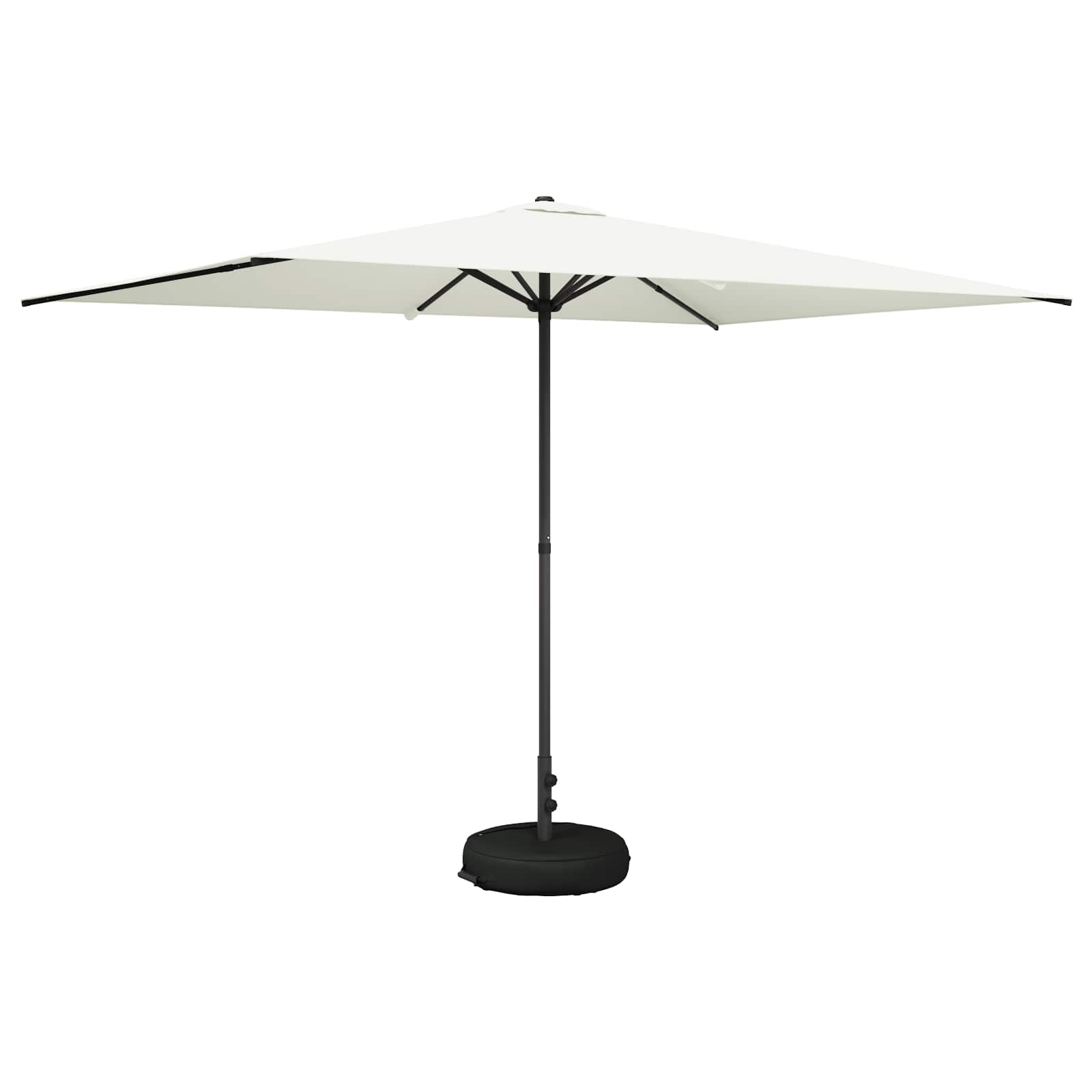 vidaXL Parasol ogrodowy z podstawą 200 x 300 cm Poliester Prostokątny