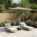 vidaXL Parasol ogrodowy z podstawą 200 x 300 cm Poliester Prostokątny