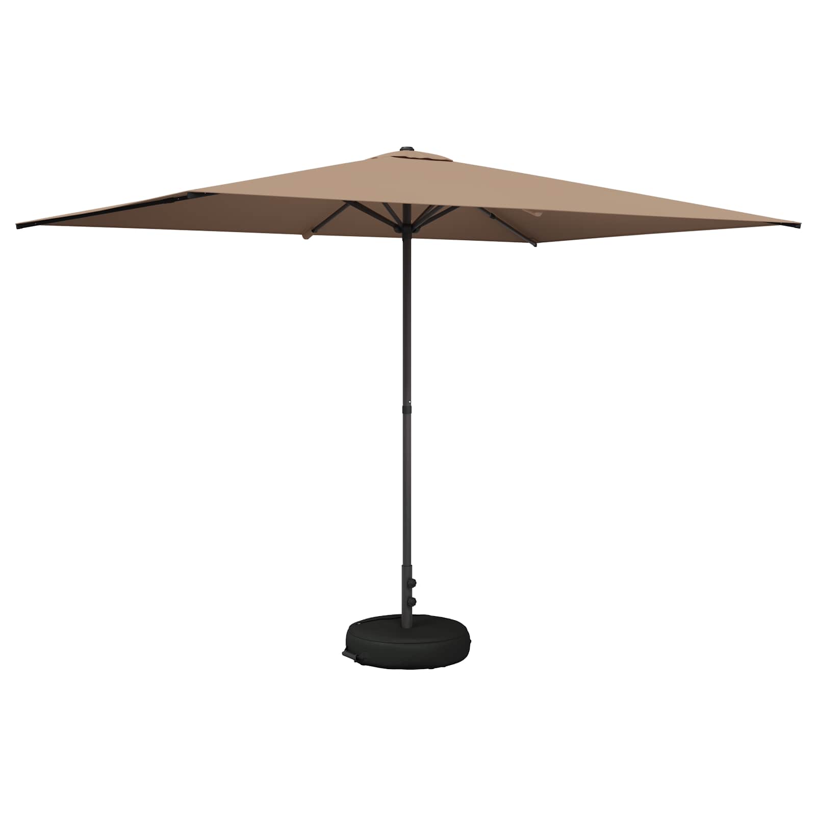vidaXL Parasol ogrodowy z podstawą 200 x 300 cm Poliester Prostokątny