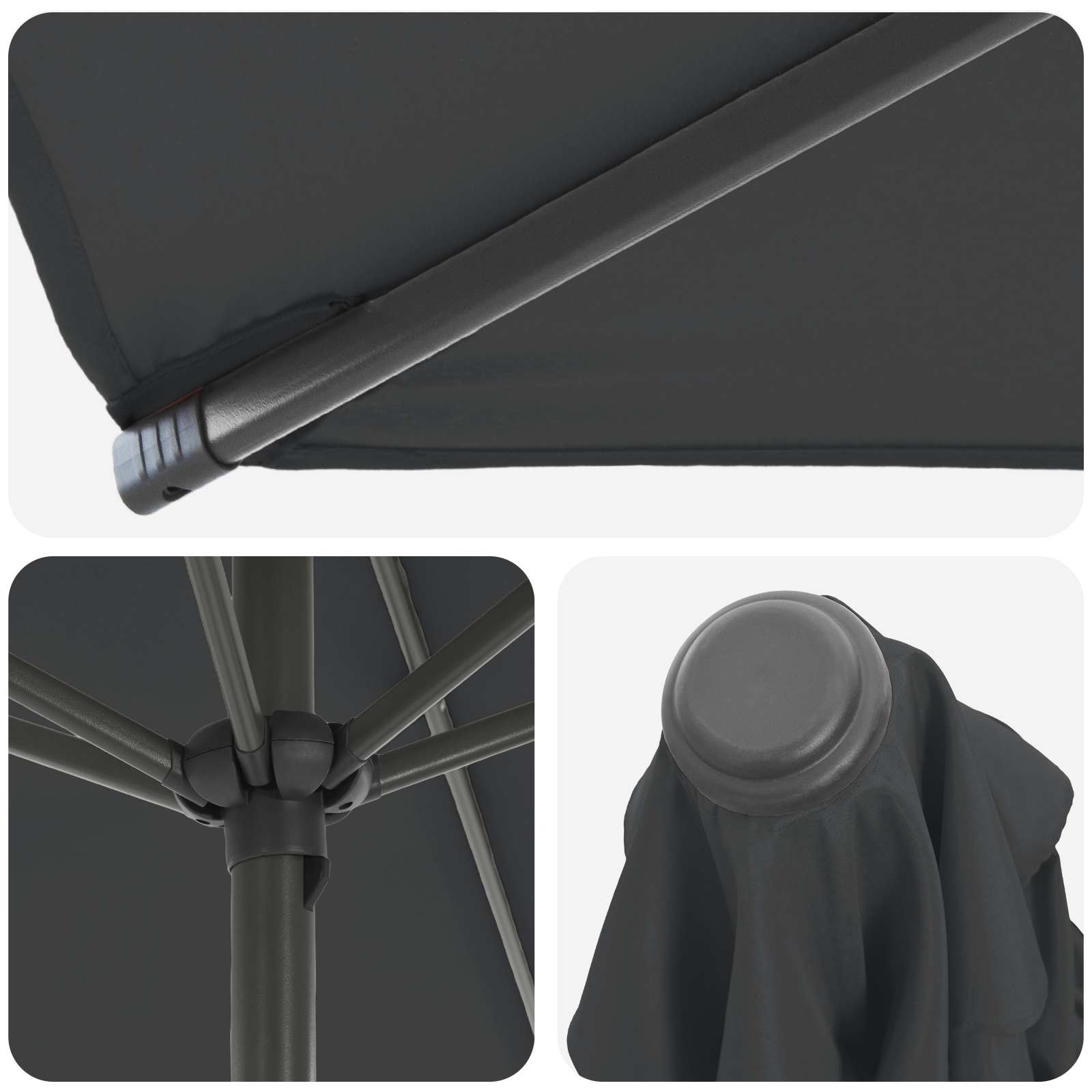 vidaXL Parasol ogrodowy z podstawą 200 x 300 cm Poliester Prostokątny