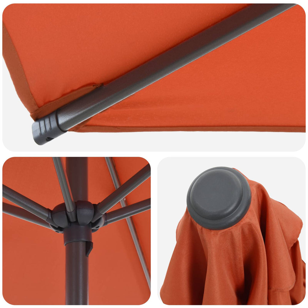 vidaXL Parasol ogrodowy z podstawą 200 x 300 cm Poliester Prostokątny