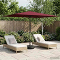 vidaXL Parasol ogrodowy z podstawą 200 x 300 cm Poliester Prostokątny