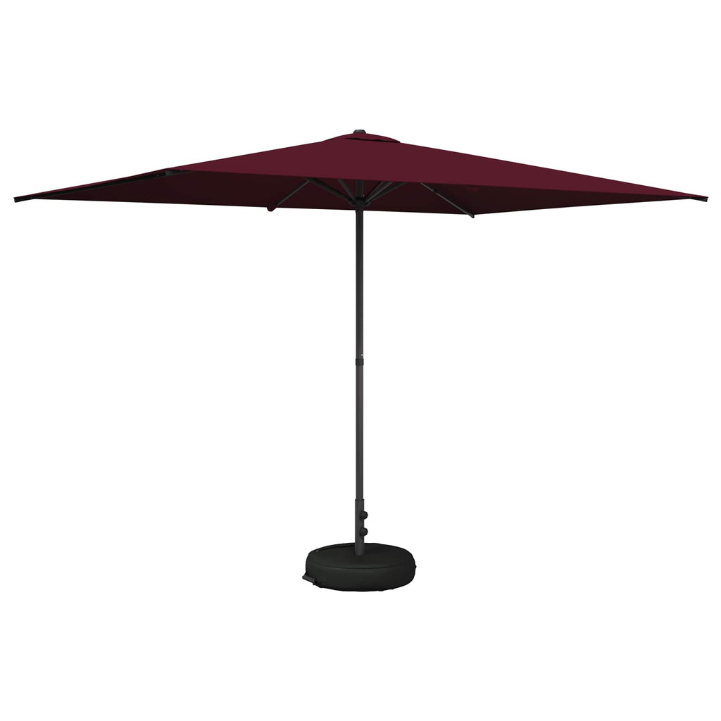 vidaXL Parasol ogrodowy z podstawą 200 x 300 cm Poliester Prostokątny