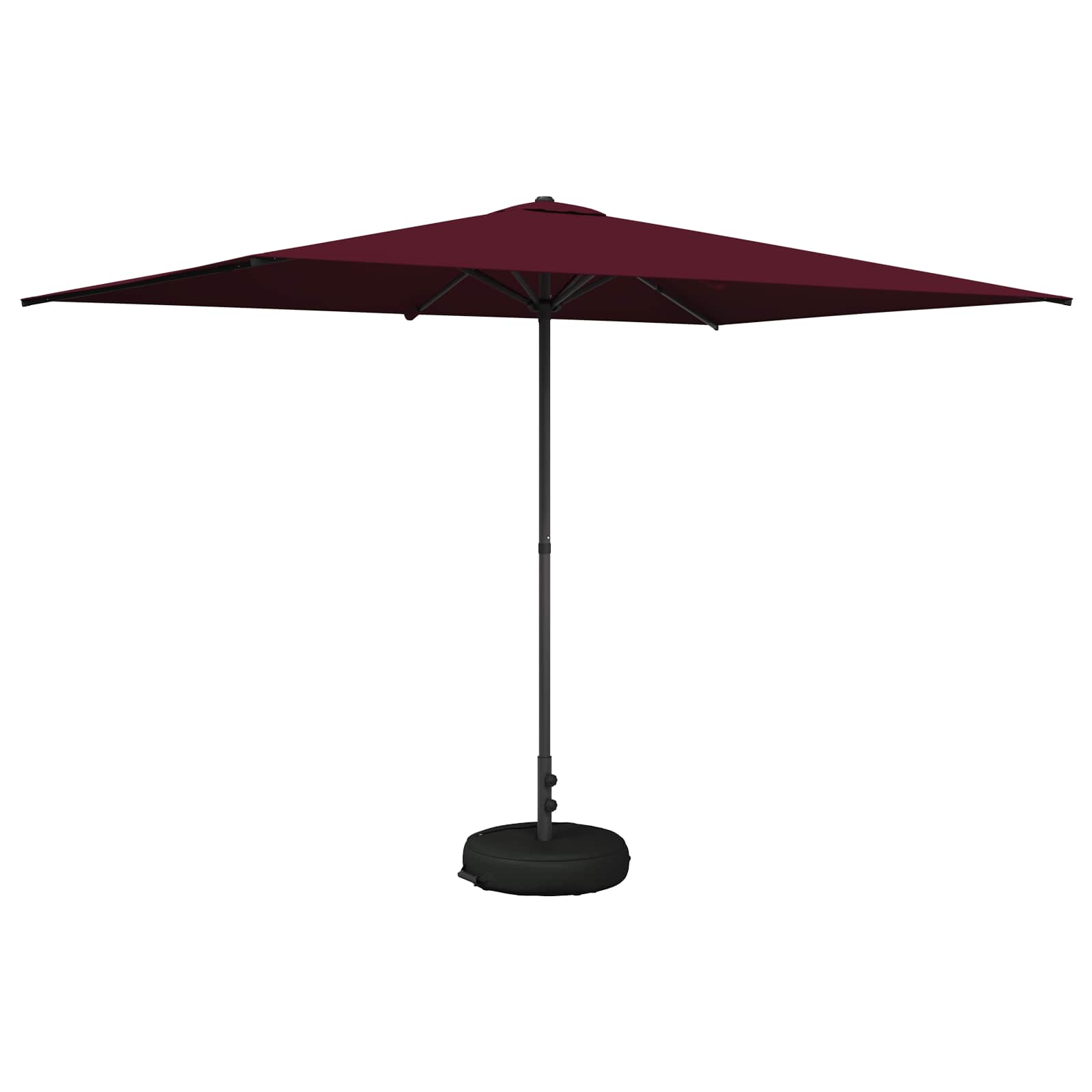 vidaXL Parasol ogrodowy z podstawą 200 x 300 cm Poliester Prostokątny